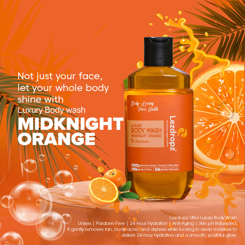 Midknight Orange Body Wash - Lezdropz