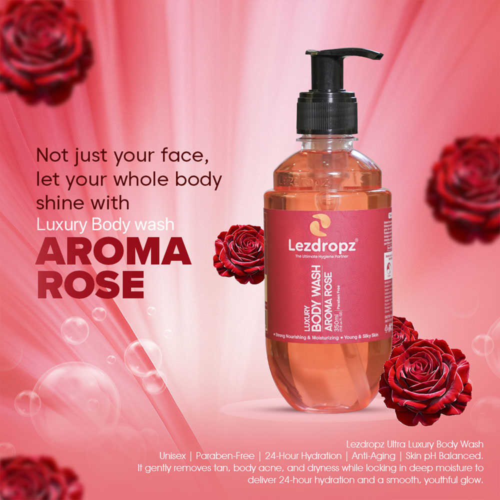 Aroma Rose Body Wash - Lezdropz