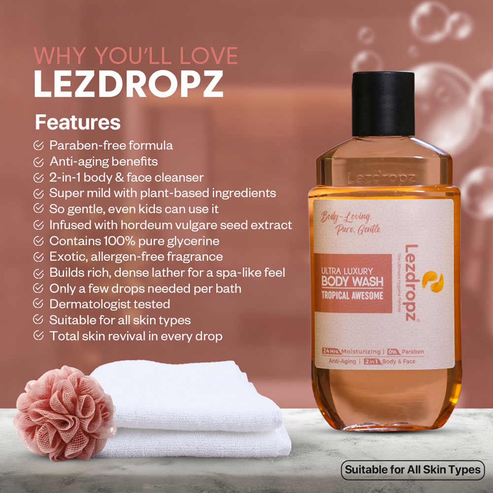 Lezdropz Tropical Awesome Body Wash Image 5